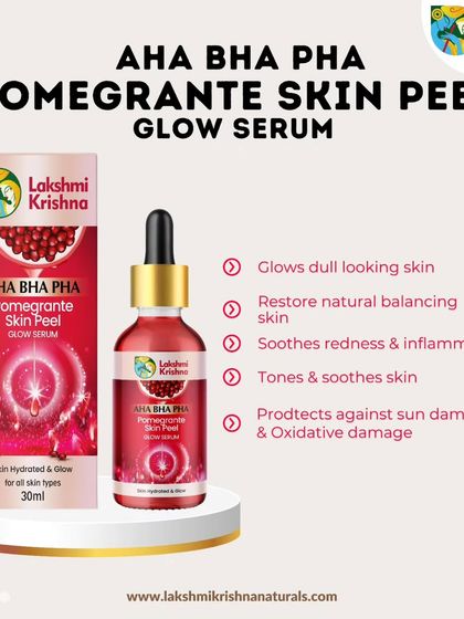 Our AHA BHA PHA Pomegranate Skin Peel Glow Serum is designed for all skin types. It exfoliates to brighten dull skin, soothes redness, and protects against sun damage for a balanced, healthy glow.