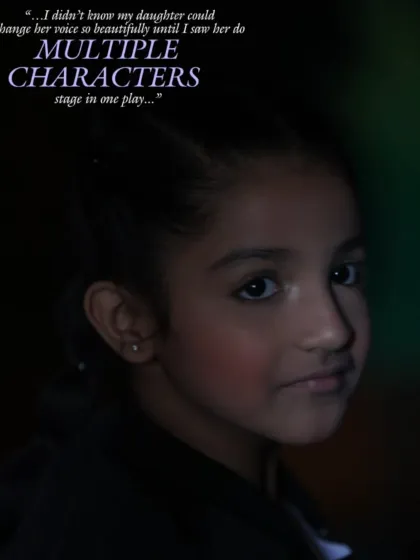 A parent once told me she didn't know her daughter could change her voice so beautifully until she saw her play multiple characters on stage. This is the magic of discovery.