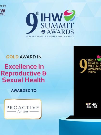 We are honored to receive the Gold Award in Excellence for our work in reproductive and sexual health from the IHW Council. This recognition fuels our commitment to revolutionizing healthcare for women in India.