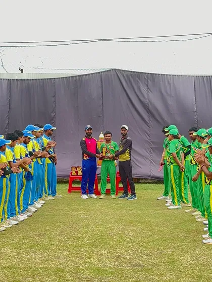 The team applauds their effort throughout the tournament.