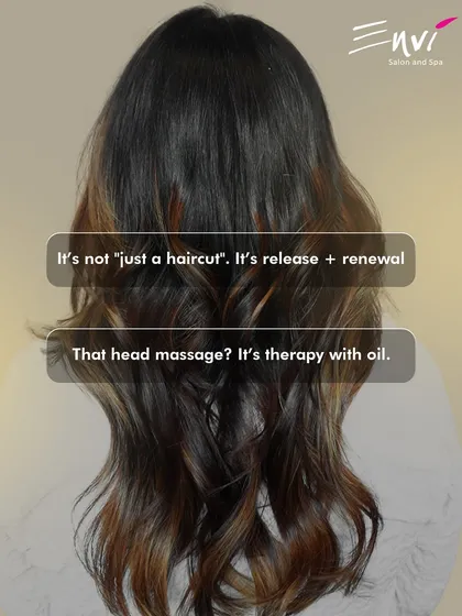 It's not just a haircut; it's release and renewal. That head massage? It's therapy with oil. We believe in the therapeutic power of our services.