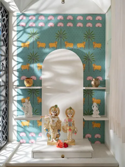 A duplicate of 115, showing the beautiful pooja room.