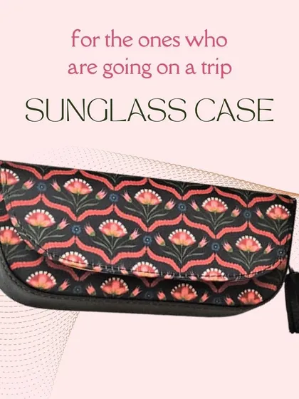 A perfect gift for someone who loves to travel. This printed sunglass case is a stylish and practical accessory to keep their shades safe.