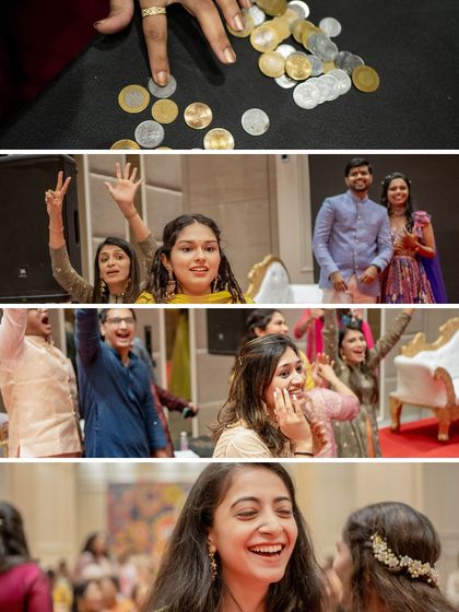 A collection of candid moments from wedding games and celebrations. The genuine laughter and excitement of the guests are what make these events so special.