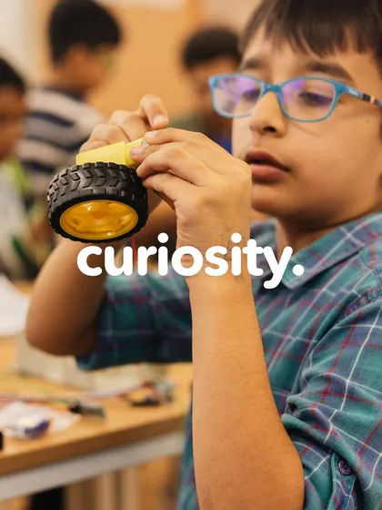 This is the look of pure curiosity. At Openhouse, we nurture this innate drive to explore by letting kids like Divit tinker, build, and ask 'why' and 'how', turning every class into an adventure of discovery.