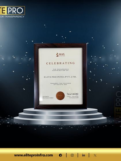 We are honored to be celebrated by Max Estates as a Top Performing Channel Partner. This certificate acknowledges our significant contribution to their sales success and our strong, ongoing partnership.