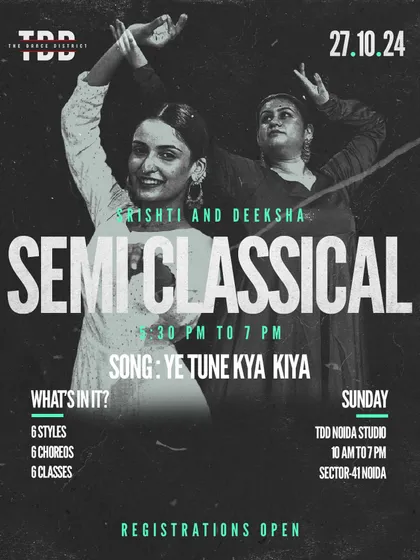 You've vibed to the song, now it's time to dance to it. Join our Semi-Classical workshop for a beautiful routine to "Ye Tune Kya Kiya".