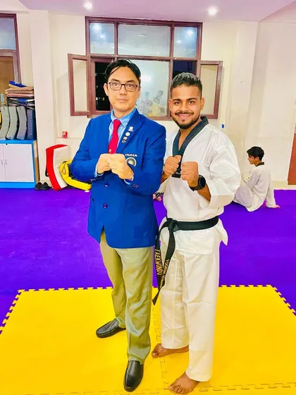 A proud moment achieving my 2nd Dan Black Belt from Grandmaster Mr. Pervez Khan, an 8th Dan Black Belt.