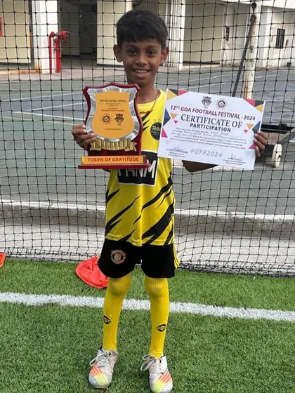 Another one of our talented players recognized for his contribution during the Goa Football Festival.
