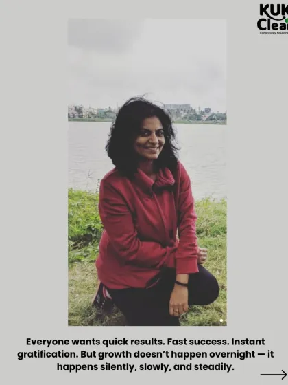 Everyone wants quick results, but growth doesn't happen overnight. It happens silently, slowly, and steadily. This image is a reminder to embrace the pace of your own journey.