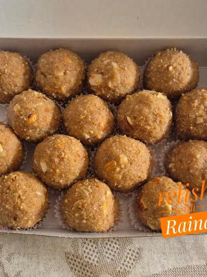 These Choorma Laddoos are made with either sugar or jaggery, based on what you prefer. They are a true taste of tradition.