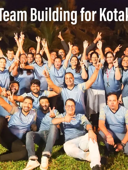 A fantastic team building offsite with the Kotak team. A successful event is one where everyone leaves with a smile and a stronger connection with their colleagues.