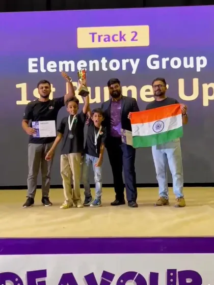 A proud moment at the Codeavour International Championship as Team Terrazen is awarded 2nd place in the elementary group, a fantastic achievement on the global stage.