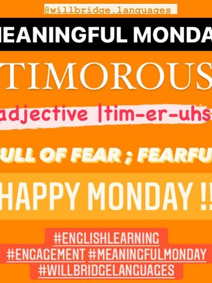 Learning a new word like "timorous" helps students express feelings with more precision. We focus on practical vocabulary that can be used in daily life.