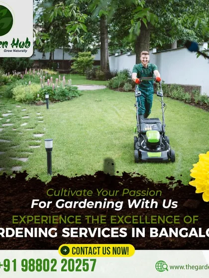Cultivate your passion for gardening with our professional services in Bangalore. We handle everything from lawn mowing and maintenance to complete garden design, ensuring your outdoor space is always a masterpiece.