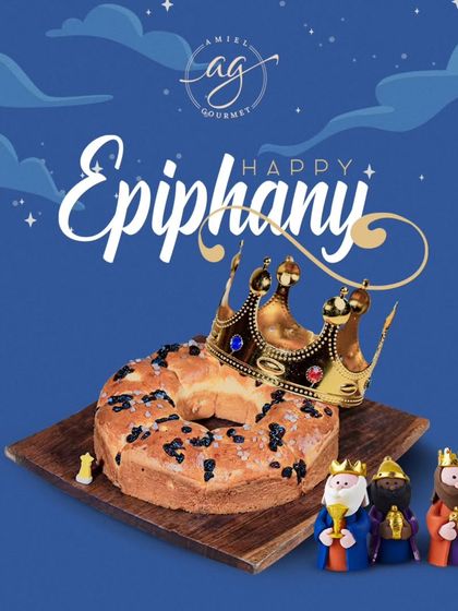 Happy Epiphany! I celebrate this tradition with my Galette des Rois, or King's Cake, complete with a crown and a hidden "fève" to find the king or queen of the day.