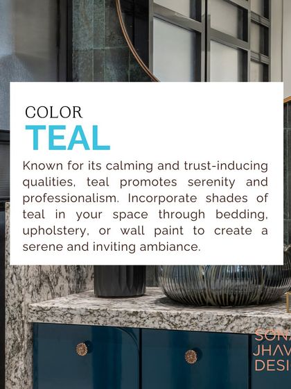 Color Psychology: Teal is known for its calming and trust-inducing qualities. Incorporate shades of teal through bedding, upholstery, or wall paint to create a serene and inviting ambiance.