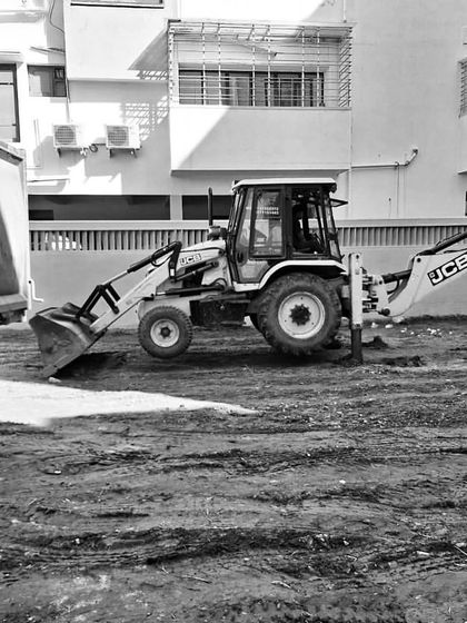 Groundbreaking for the "Coilspace" project. This image marks the transition from the conceptual design phase to the physical reality of construction.