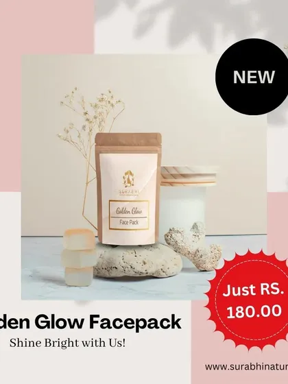 Our Golden Glow Facepack is an affordable way to shine bright. This natural face pack is formulated to give your skin an instant boost of radiance and a healthy glow.