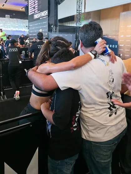 This hug after the race means more than any medal. This is my 'why'. It's about showing my family, and myself, what passion and dedication look like. I coach with the understanding that your fitness journey is deeply personal and connected to the people you love.