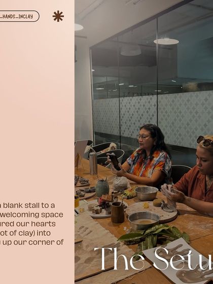 A behind-the-scenes look at setting up our stall for our first event, turning a blank space into a corner of joy.