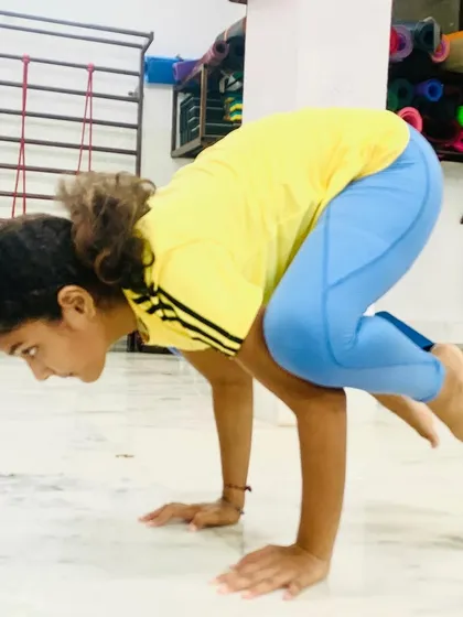Bakasana (Crow Pose) is an arm balance that builds upper body strength and incredible focus. It teaches us to trust our strength and find our balance point.