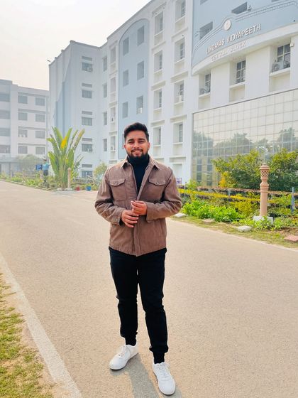 Visiting Lingayas Vidyapeeth. I believe education is the foundation for a better future, and it's always inspiring to be on a college campus.