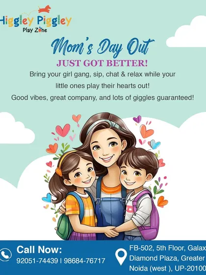 A special invitation for moms to enjoy a day out. Bring your friends, relax, and chat while your little ones play their hearts out.