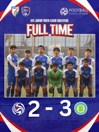 A tough 2-3 loss in the AIFF Junior Youth League, but a powerful performance full of heart and resilience. We move on to the next.