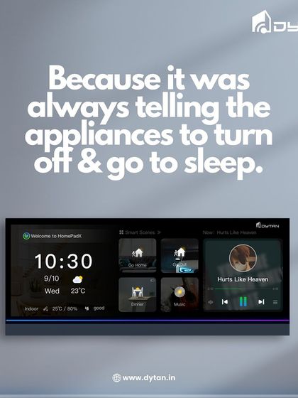 The HomePad isn't just for turning things on; it's for intelligently managing your home. It can automatically turn off appliances and lights when they're not needed, acting like a helpful parent for your home's energy usage.