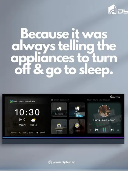 The HomePad isn't just for turning things on; it's for intelligently managing your home. It can automatically turn off appliances and lights when they're not needed, acting like a helpful parent for your home's energy usage.