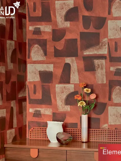 We are proud to exhibit our curated collection of luxury wallpapers. This abstract design from Élitis, featured at India Design ID, showcases our commitment to bringing iconic and artistic brands to our clients.