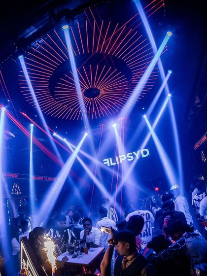 The incredible light show at a club in Hyderabad. The production quality at some of these venues is world-class.