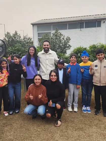 A group photo with my high-performance players and their parents after a goal-setting session to kick off the new year.