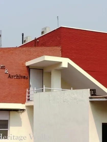 The exterior of the Museum & Archives building at Indraprastha College for Women. The establishment of this archive in 2006 was a significant step in preserving the pioneering history of one of Delhi's oldest women's colleges.