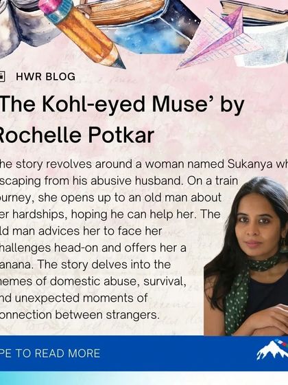 From our blog: A summary of 'The Kohl-eyed Muse' by Rochelle Potkar, a powerful story about domestic abuse, survival, and unexpected human connection.