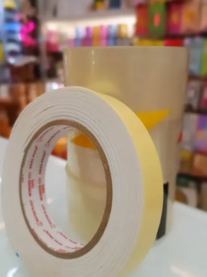 High-quality double-sided foam tape. This is an essential tool for any decorator, perfect for securely mounting balloons, banners, and other decorations on various surfaces. Available for bulk orders.