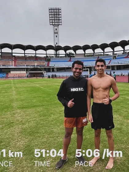 So proud of this young runner, Vivaan. I've seen him grow from a little kid into a strong triathlete. His amazing attitude and strength are truly inspiring on a Monday morning.