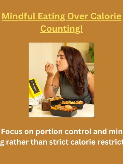 Mindful eating over calorie counting. This tip encourages focusing on portion control and enjoying your food, rather than strict calorie restrictions, which is exactly what our service helps you do.