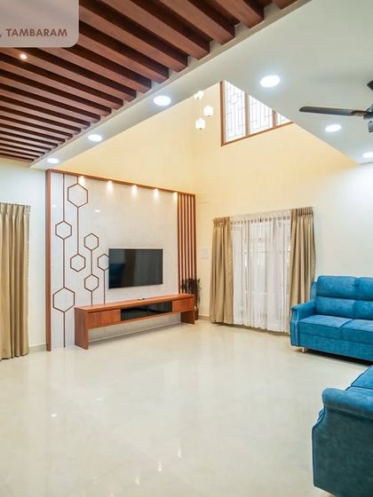 Bizzoppo - Residential Interior Design & Execution Elegant Living, Dining & Pooja Spaces photo 9