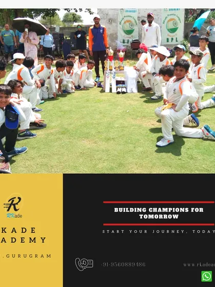Building champions for tomorrow starts today. This image shows our young team gathered on the field, ready for their training session at one of our Delhi-Gurugram centers.