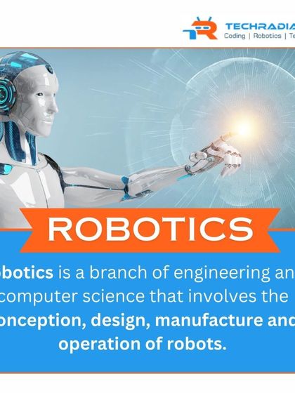 A quick primer on robotics. It is a branch of engineering and computer science that we make accessible and exciting for students of all ages.
