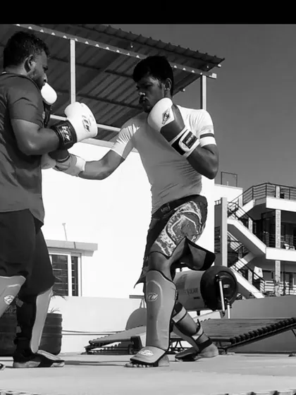 Pad work is one of the best ways to sharpen your strikes. This is a typical partner drill where we focus on accuracy, power, and reaction time.
