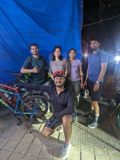 Five of us gathered for a midnight ride, catching up and getting to know first-time attendees. Our community is built on these conversations, making cycling feel nostalgic and new all at once.
