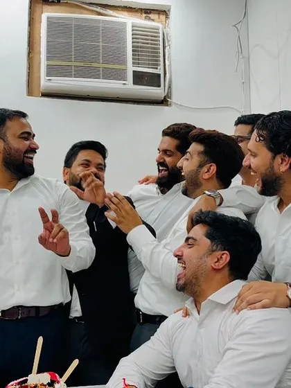 Cherished memories of a celebration with my team. These are the moments that build a strong unit.