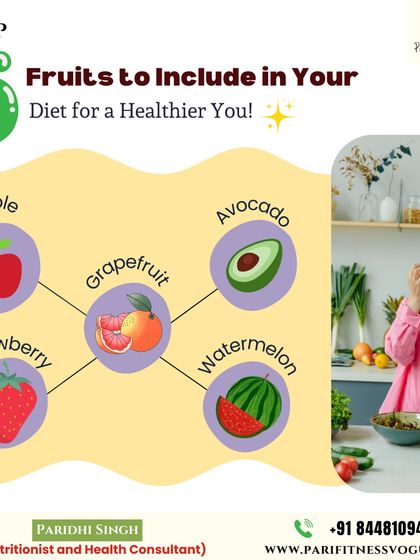 Here are my top five fruits to include in your diet for a healthier you. I recommend berries for metabolism, apples for fiber, grapefruit for fat-burning properties, watermelon for hydration, and avocados for healthy fats.