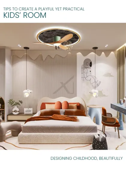 A child's room is a world of its own. We designed this space to be both playful and practical, incorporating imaginative themes, custom storage solutions, and durable materials to create a room that inspires creativity and grows with the child.