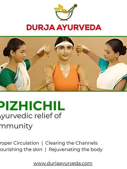 Pizhichil, a royal oil bath therapy, is excellent for boosting immunity, clearing the body's channels, nourishing the skin, and rejuvenating the entire system.