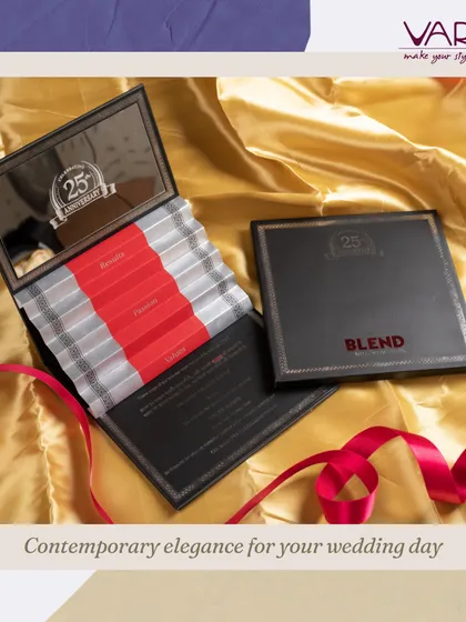 For a significant 25th anniversary, I designed this elegant black and silver boxed invitation. The sophisticated design and premium materials reflect the importance of the corporate milestone, with custom inserts for different event functions.