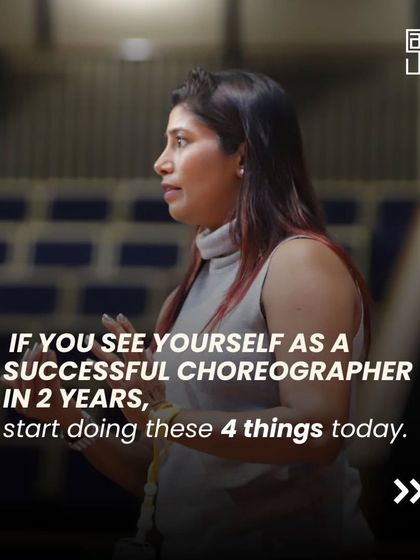 If you see yourself as a successful choreographer in two years, you need to start today. It goes beyond just dancing; it involves learning composition, finding your voice, and understanding storytelling through movement.